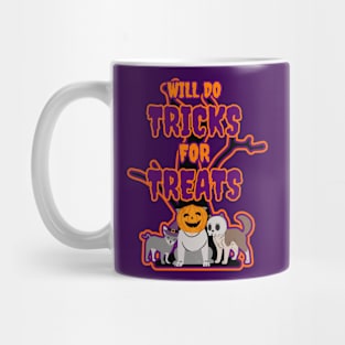 Spooky Dogs Will do Tricks for Treats Mug